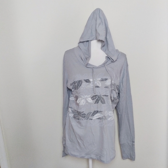 Columbia Tops - Columbia Gray Abstract Print Pullover Hoodie